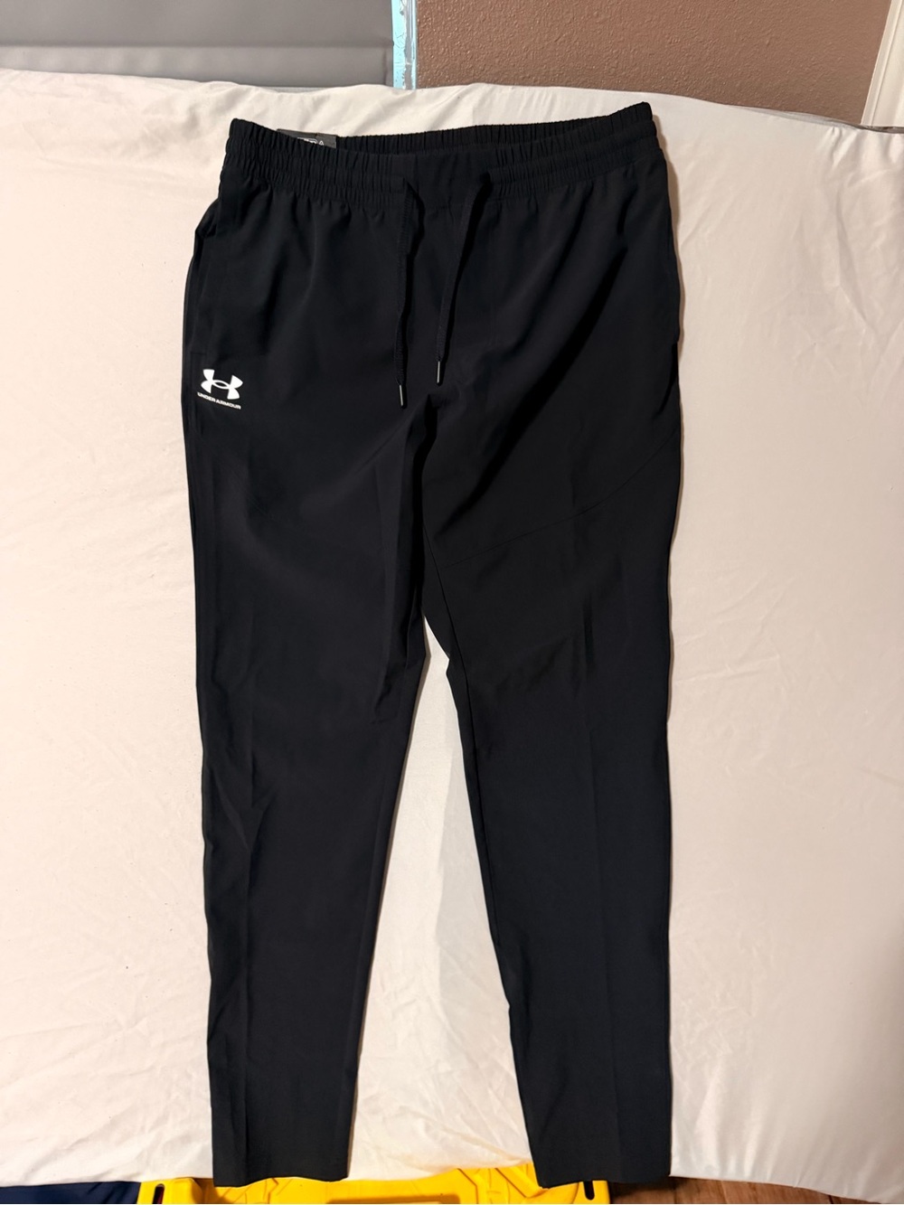 Under Armour Black Men's Jogger Pants with White Logo